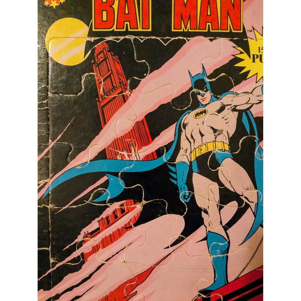 Vintage 1984 Batman 15 Piece Puzzle Craft Master DC Comics Super Powers - Picture 4 of 9